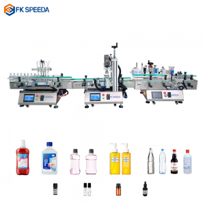 FK-D4 Desktop Automatic 4 heads Magnetic Pump Filling Machine